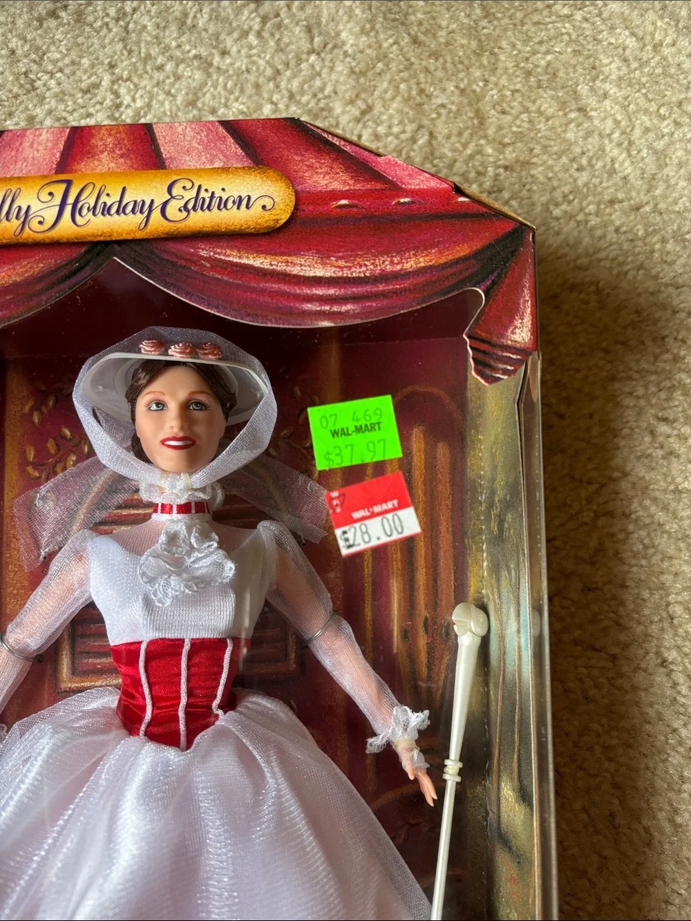 Barbie Mary Poppins Jolly Holiday Edition Costume Doll - White & Red